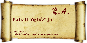 Muladi Aglája névjegykártya
